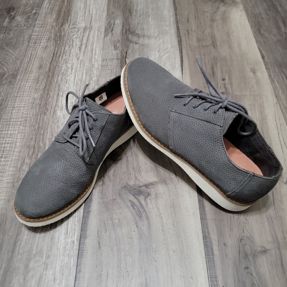 Toms Preston Casual Oxford Mens Shoes - Picture 1 of 10